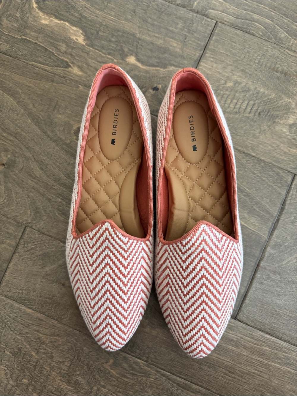 Birdies The Heron Fiesta Salmon Slip On Flats Shoes Loafers Preppy Size 8 New - Picture 9 of 9